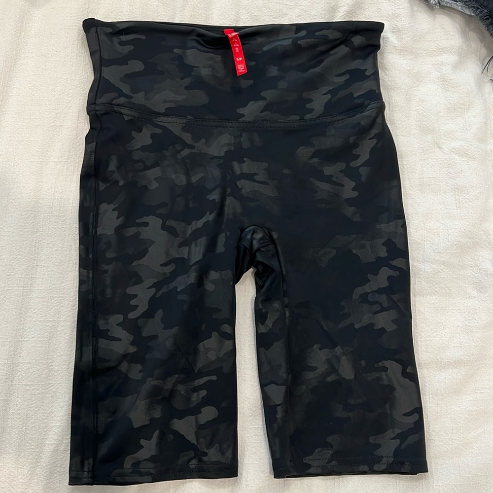 Spanx camo bike shorts